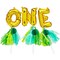 Mini ONE Balloon Cake Topper Letters, 1st Birthday Party Jungle Safari Décor